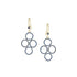 Dominique Cohen large bella earrings, in blue sapphires and yellow gold <span class='visuallyhidden'>Call, text 323-404-2959 for shopping help.</span>